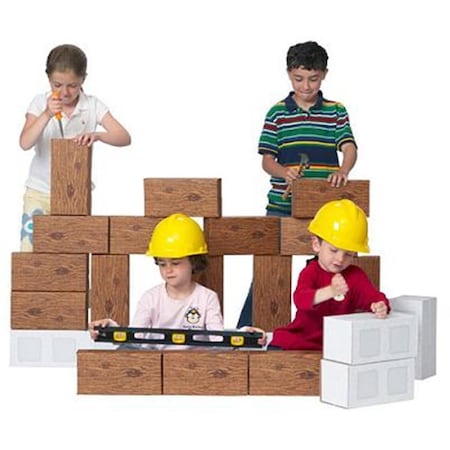 Bearhug 24 piece Giant ConstructionBlock Set BE18073